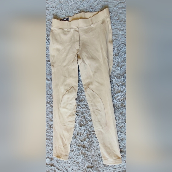 ARIAT Girls Tan Riding Pants Size 14 - Picture 1 of 9